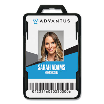 Advantus Secure-two Card Rfid Blocking Badge, 3.68 X 2.38, Black, 20-pack freeshipping - TVN Wholesale